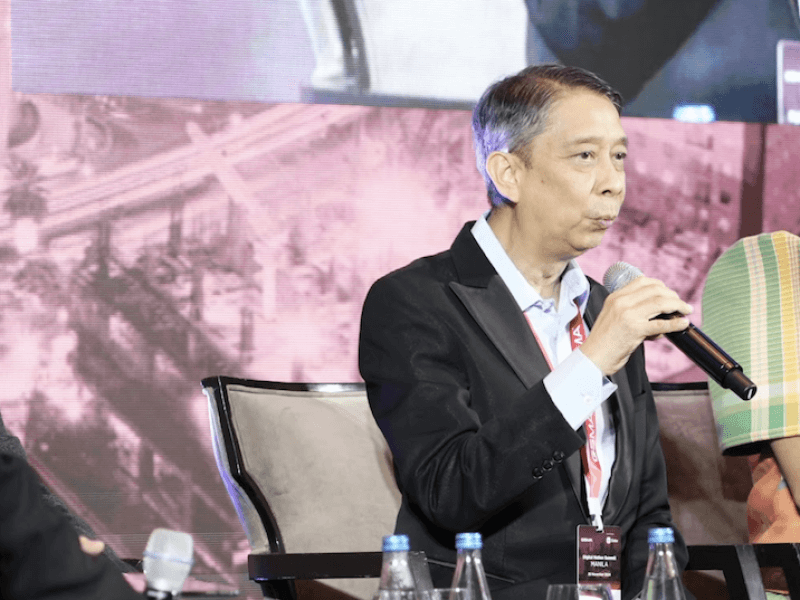 Globe’s Emmanuel Estrada highlights PPPs for advancing digital connectivity at GSMA Summit./Photo from Globe 
