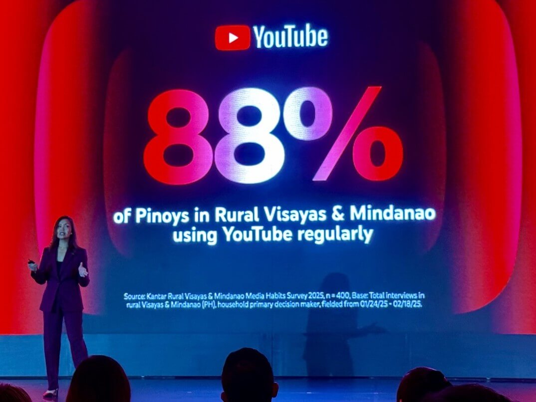 Not just urban. The Google PH chief explained that YouTube's market penetration is exceptional even in the country's rural areas./Photo by Daxim L. Lucas