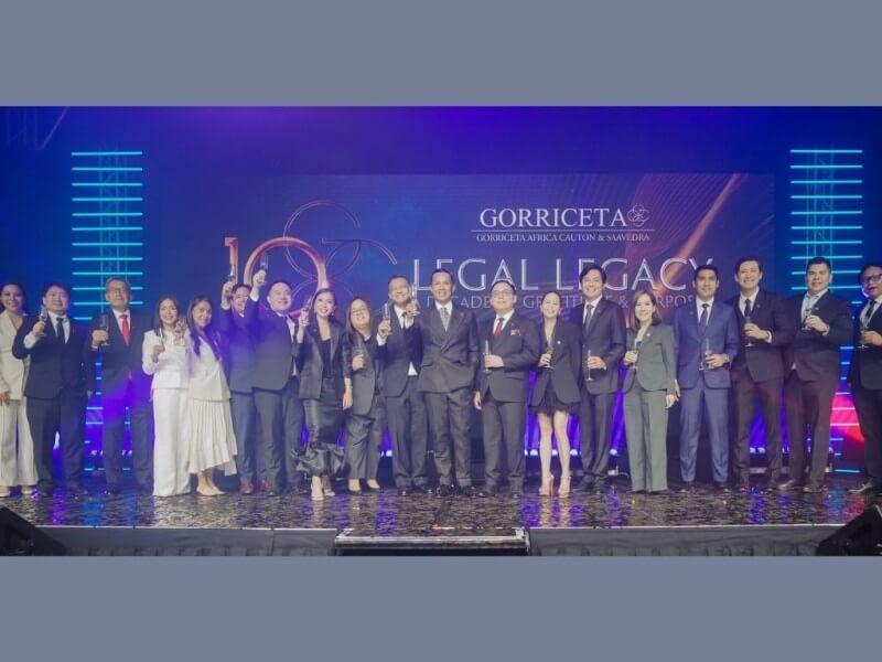 From left: Margarita Ignacia B. Nograles-Almario, partner for Mindanao; Mark De Leon, counsel; Kiril Caral, senior counsel and head of energy group; Micaela Kristina V. Galvez, partner and head of intellectual property group; Froilyn Pagayatan, counsel; Anthony Edsel F. Tupaz, senior partner and head of data privacy, cybersecurity, and AI initiatives group; Ramon Andre F. Cedro, senior partner and head of litigation and labor group; Kristine Torres, Partner and Head of Project Finance and ESG Group; Mary Christine Salome C. Florete, partner for Visayas; Lucas Niccollo M. Cauton III, senior partner; Mark S. Gorriceta, chair and managing partner; Vincent Paul L. Saavedra - senior partner and head of tax group; Shirley D. Sison, counsel; Karlo Alexei B. Nograles, senior counsel; Cindy A. Ilagan-Cayco, partner for Mindanao; Erick Andrew R. Olonan, CPA, finance partner; Jeffrey De Ocampo, CPA, finance partner; Victor Carlo Antonio V. Cayco, partner for Mindanao; and Kenneth L. Dabi, partner for Mindanao gathered to commemorate the law office's 10th year. | Contributed photo (Click to view full image)