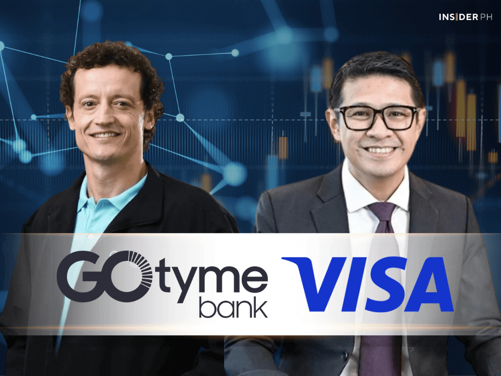 Nate Clarke (left), president and CEO of GoTyme, and Jeffrey Navarro, country manager of Visa Philippines