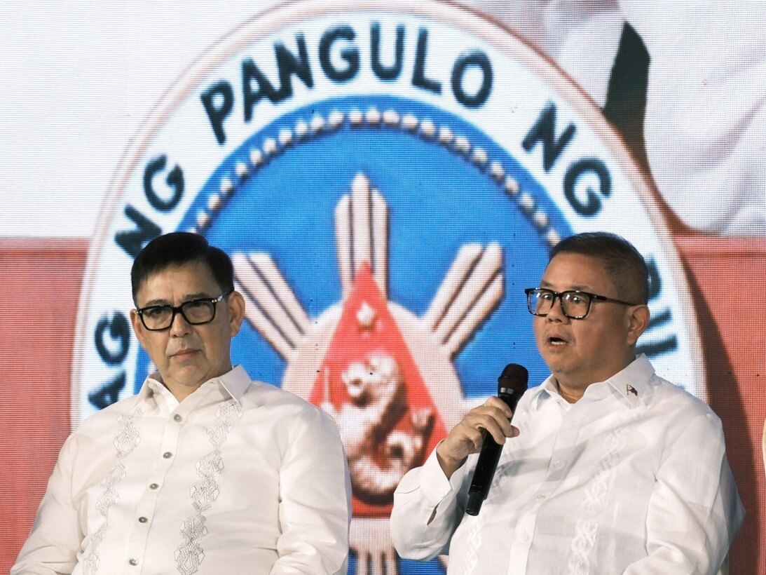 Finance Secretary Ralph Rector and Agriculture Secretary Francisco Tiu Laurel Jr. at a post-State of the Nation Address forum in San Juan./ Contributed photo