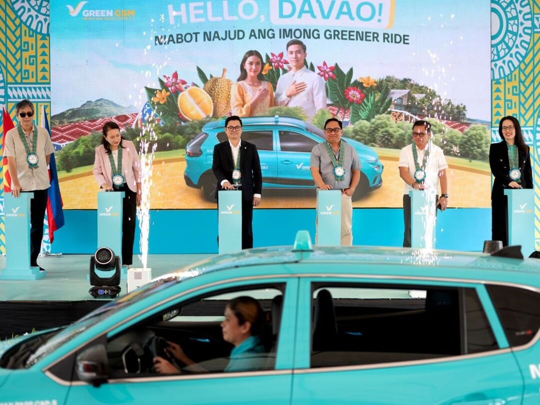 &nbsp;Representatives from the local government, Green GSM Philippines leadership, and invited guests at the &nbsp;launch of Green GSM&rsquo;s electric taxi service in Davao City. | Contributed ​photo