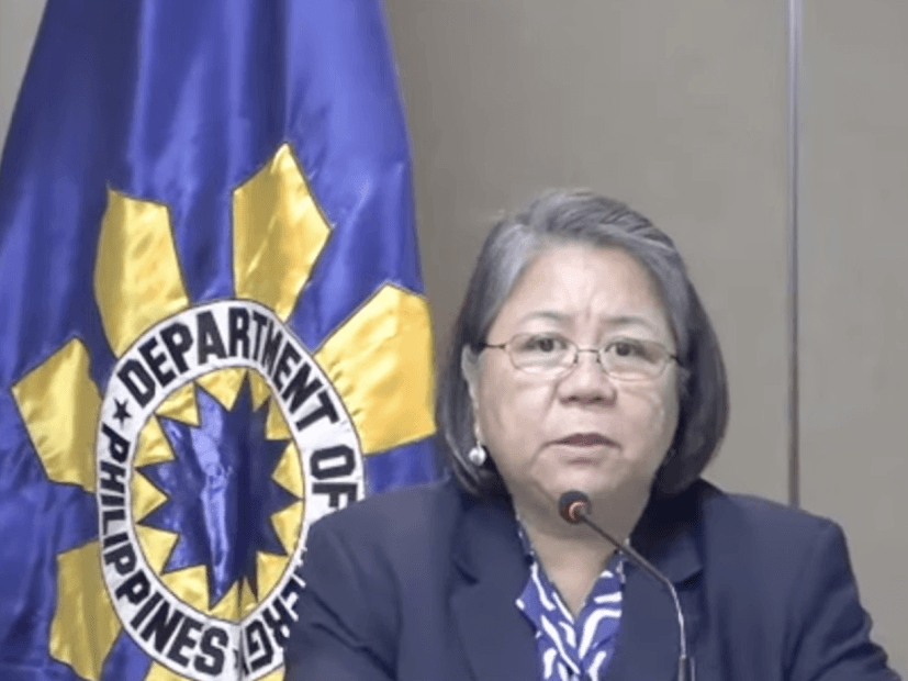 Energy Undersecretary Rowena Guevara briefs reporters during an online news conference on the country's power situation and electricity rates.| Photo screengrabbed from the livestream.
