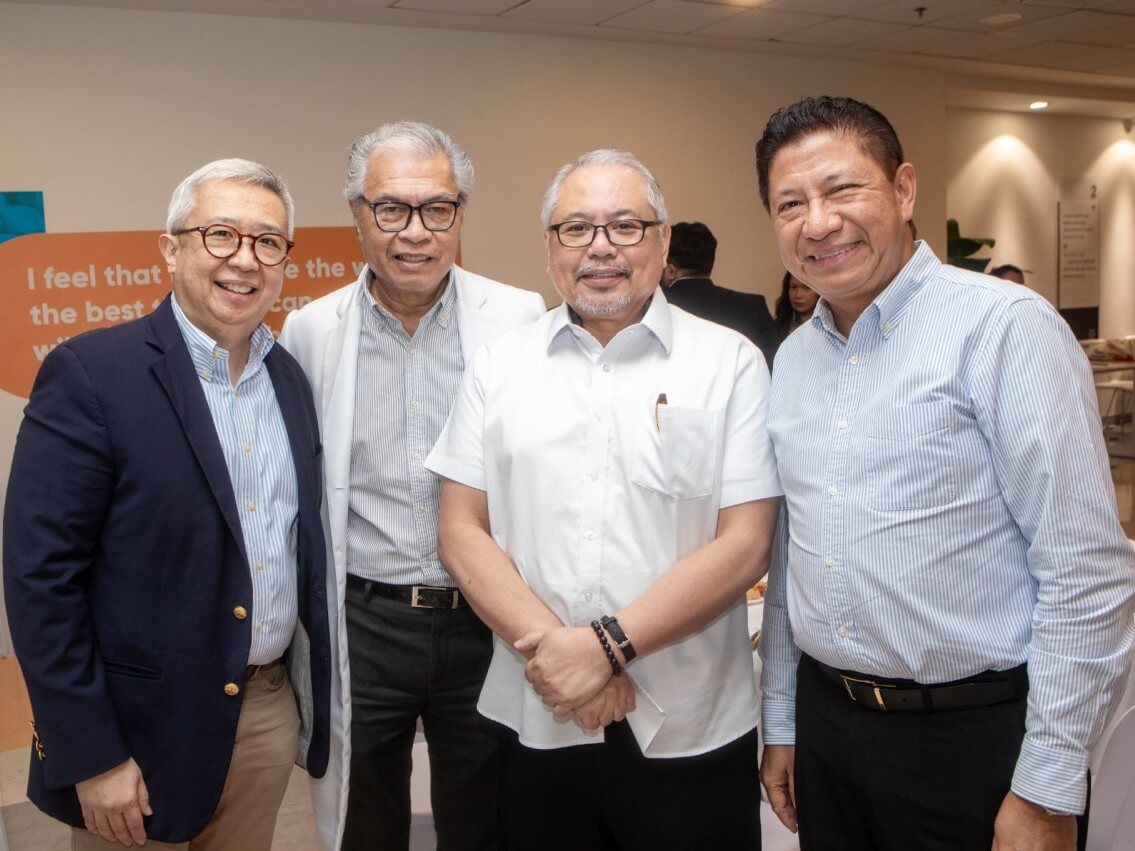 Dr. Gerardo Cornelio, head, Lung Center of Excellence; Dr. Jose Sollano, Jr., medical director, Healthway Cancer Care Hospital; Dr. Antonio Ramos, chief, Thoracic and Vascular Surgery;  Jaime Ysmael, president & CEO, Healthway Medical Network. | Contributed photo