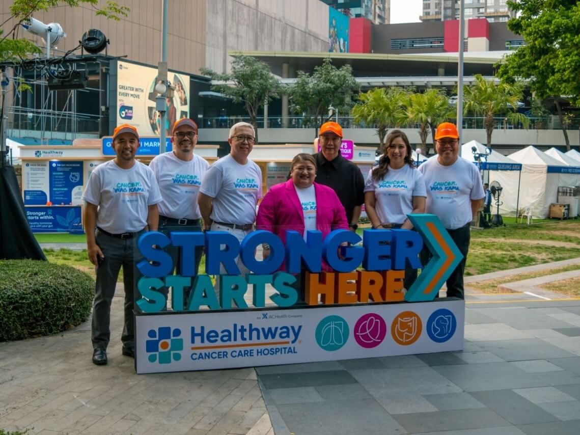 From left: Dr. Michael Agustin, head of lung nodule clinic and active consultant, section of pulmonology; Dr. Joseph Roy F. Fuentes, chair, Colorectal Center of Excellence; Dr. Gerardo H. Cornelio, chair of Lung Center of Excellence; Dr. Aldine Astrid A. Basa, chair, Breast Center of Excellence and section chief, breast surgery; Dr. Conrad Gabriel &ldquo;Gary&rdquo; Lorenzo III, chair, medical advisory board; Dr. Mari Joanne &ldquo;Joey&rdquo; Joson, head, department of quality of life and survivorship and chief, section of palliative care; and Dr. Manuel Francisco &ldquo;Ramy&rdquo; Roxas, COO.