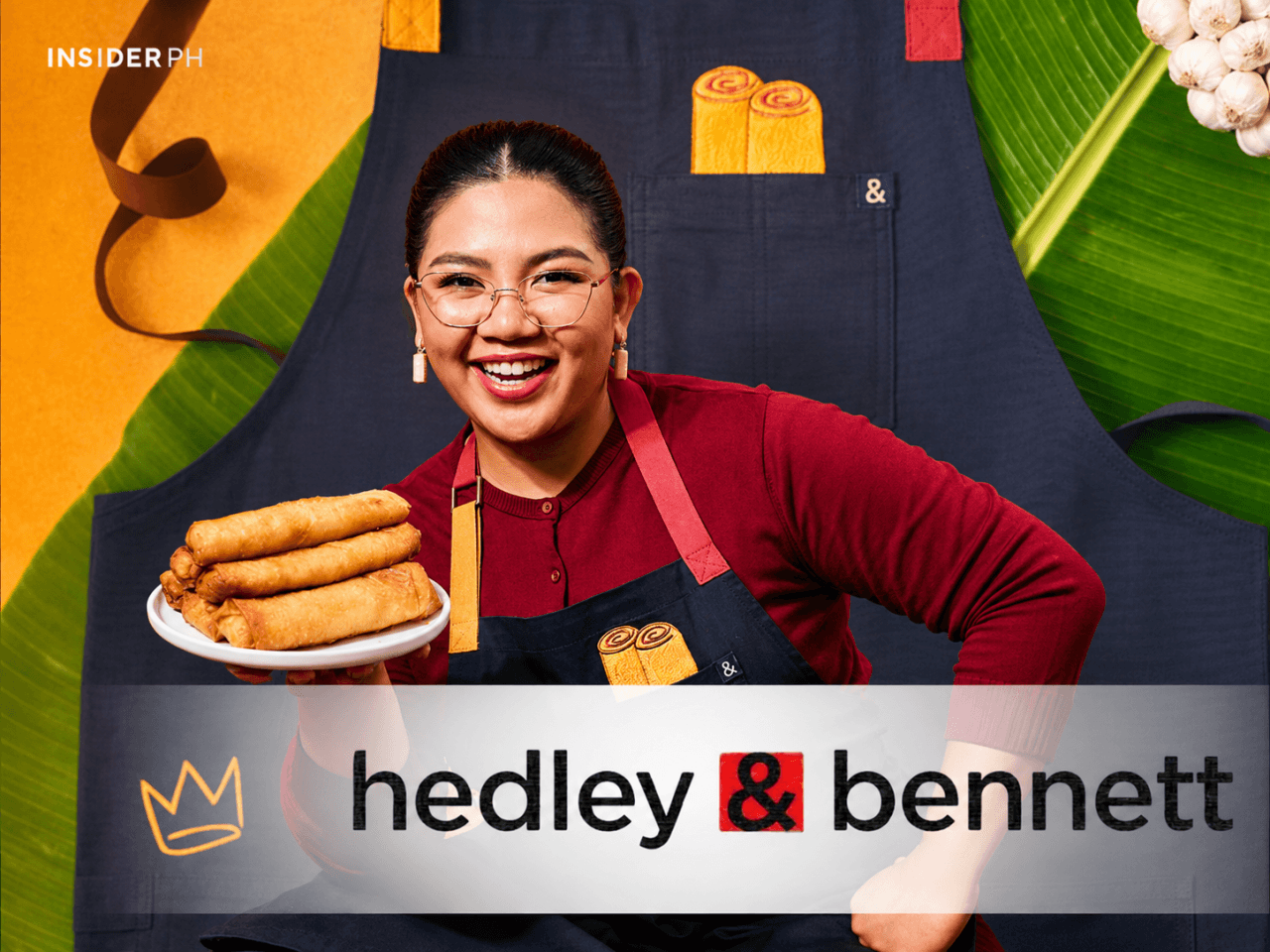 Filipino food creator Abi Marquez debuts her co-branded Hedley & Bennett apron, marking the Los Angeles-based kitchenwear brand's first collaboration with a Filipino. &nbsp;| Contributed photo
