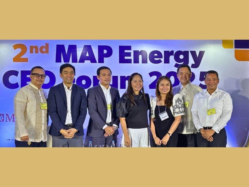 Industry leaders discuss the future of the Philippine energy landscape during a panel session at the 2nd MAP Energy CEO Forum 2025 on Dec. 1 in Makati. From left: Energy Undersecretary Felix William Fuentebella; First Gen chief customer engagement officer Carlo Vega; Vivant Energy vice president and head of off-grid solutions Erickson Omamalin; Energy Secretary Sharon Garin; Prime Energy president and CEO Donnabel Kuizon Cruz; National Power Corp. president and CEO Jericho Nograles; and LNGPH CEO Yari Miralao. | Contributed photo