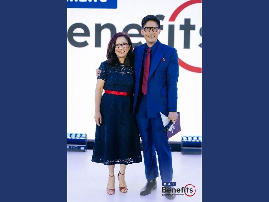 Brand ambassador Robi Domingo (right) with InLife Benefits president and chief executive officer Noemi Azura. Domingo underscored the importance of planning and security, particularly for employers who view benefits as a tool for retention and care. | Contributed photo