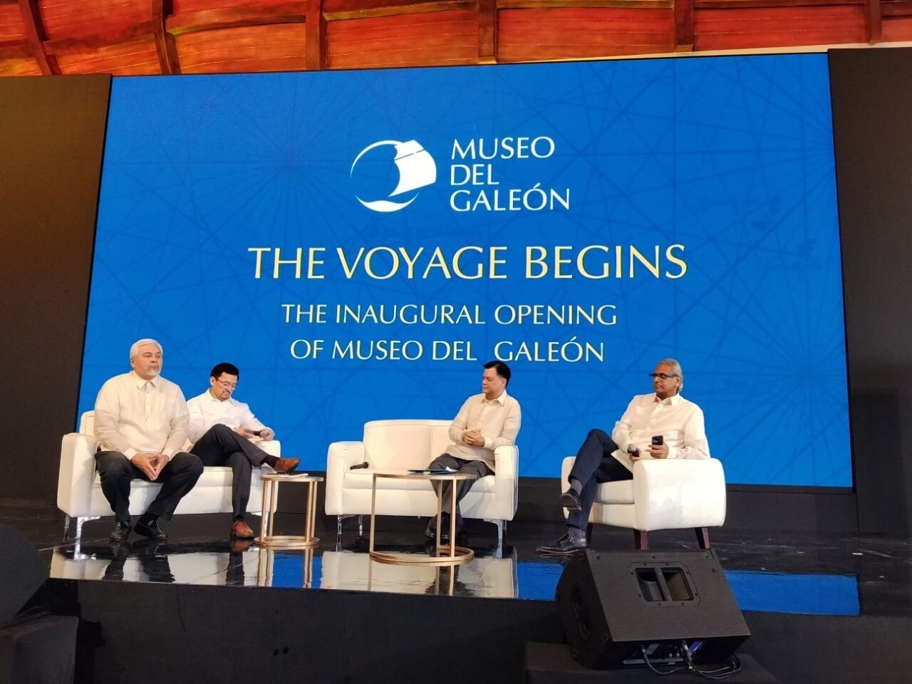Gerardo Borromeo, Victor Gelano, Manolo Quezon and Sujit Tolat during the media roundtable. | Photo by Ramon C. Nocon