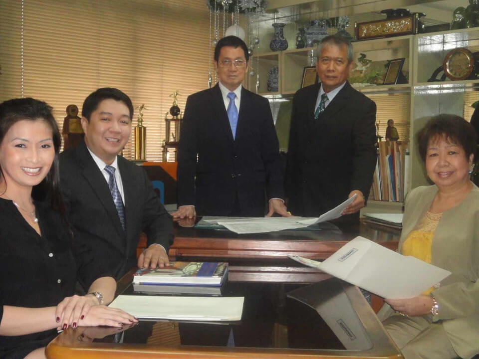 Celestino Valdez, Jr. (SVP marketing); Dante de Guzman (vice chairman - APGC); Arseino de Guzman, Jr. (chairman - APGC); Gloria de Guzman (VP finance)/contributed photo