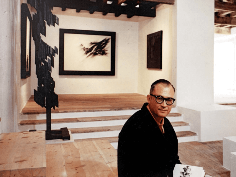 Fernando M. Zóbel in 1966/ Photo from  Léon Gallery