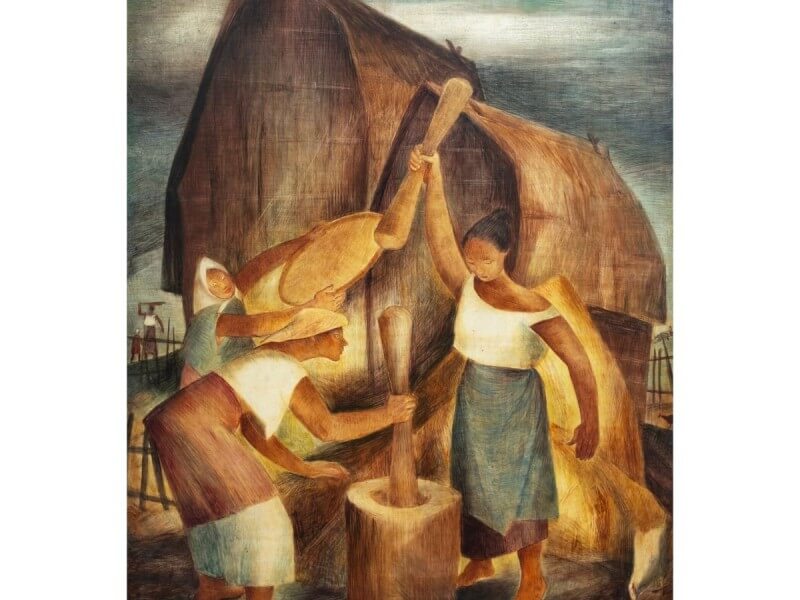 Pounding Rice by Anita Magsaysay-Ho 1947/ Contributed photo 