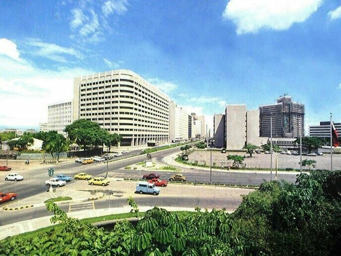 The Allied Bank Building as seen from the corner of the Manila Peninsula.| Source: Wes Cabungcal.