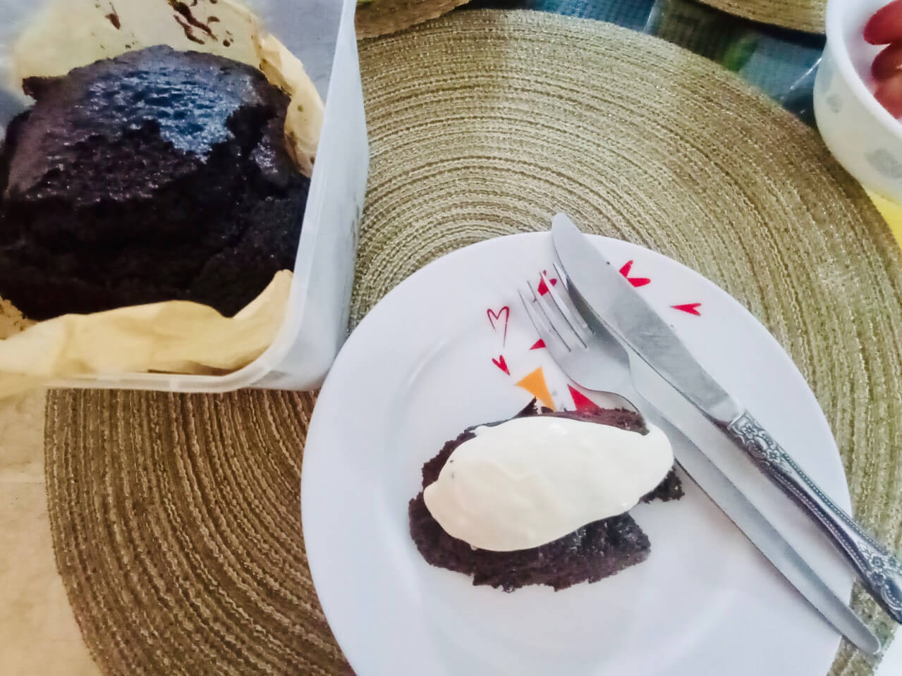 Trying my friend's chocolate cake made with San Miguel Chocolate Lager. Pwede!/ Photo by Ramon C. Nocon