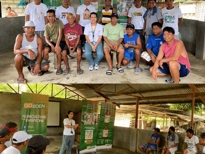 The GOEden team conducts tech caravans in communities in remote areas to educate farmers on inputs, identifying fake products and using agricultural tools correctly.  /Contributed photo (Click to view full image)
