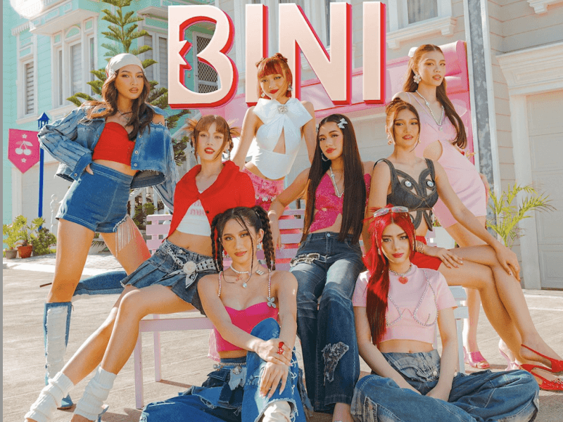Bini became a global trending top after the launch of their latest single, Cherry on Top. (Photo Courtesy of ABS-CBN)