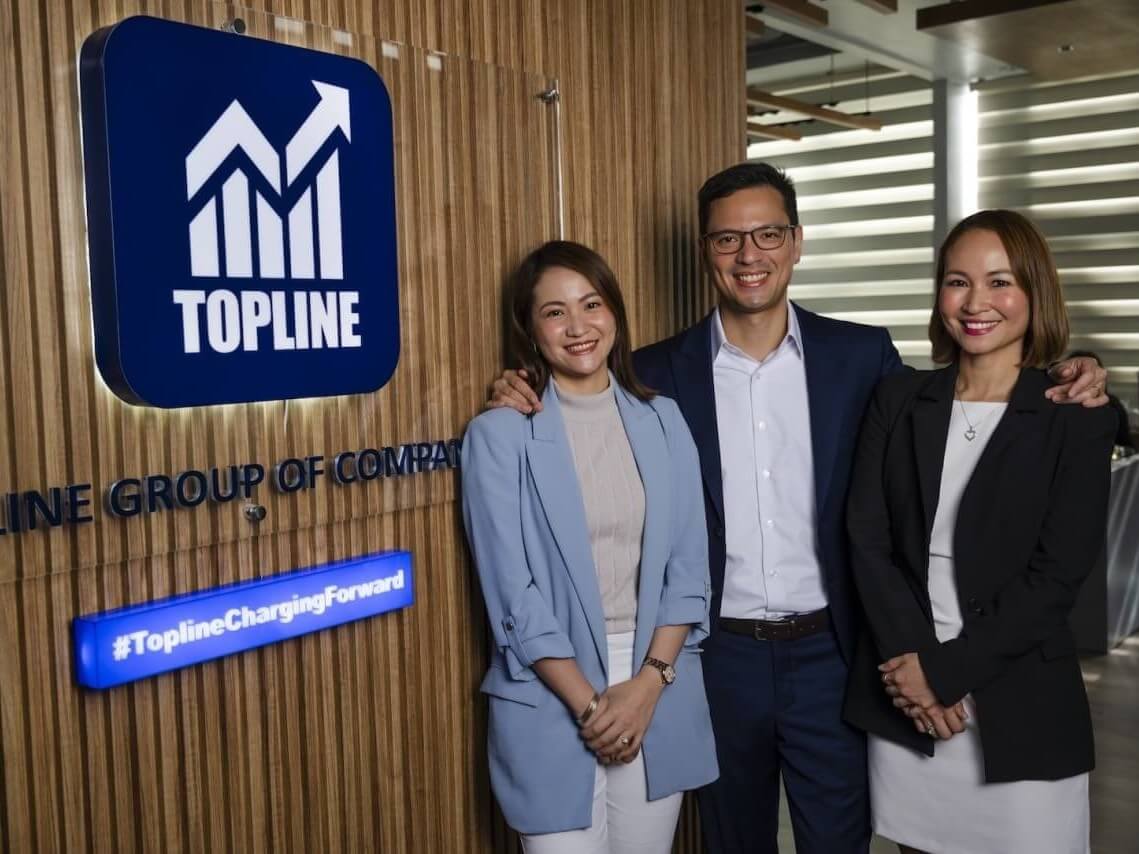 Top Line Trio: From left to right, Chief financial officer Constance Marie Lim; president and CEO Eugene Erik Lapasaran Lim; and chief operating officer Brigitte Carmel Lapasaran Lim./Contributed Photo