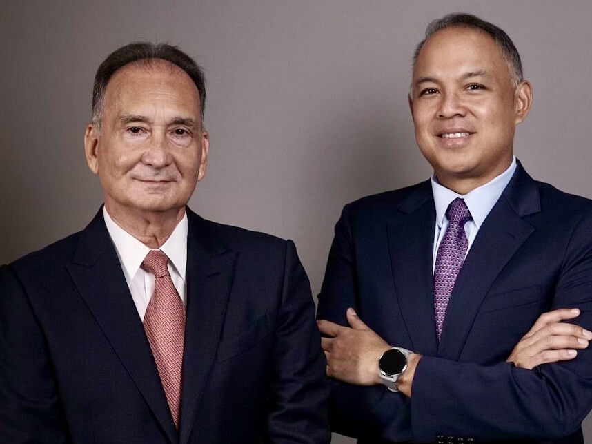 L-R: Former NAC chairman Gerry H. Brimo, NAC president & CEO Martin Antonio G. Zamora. (Nickel Asia FB page)