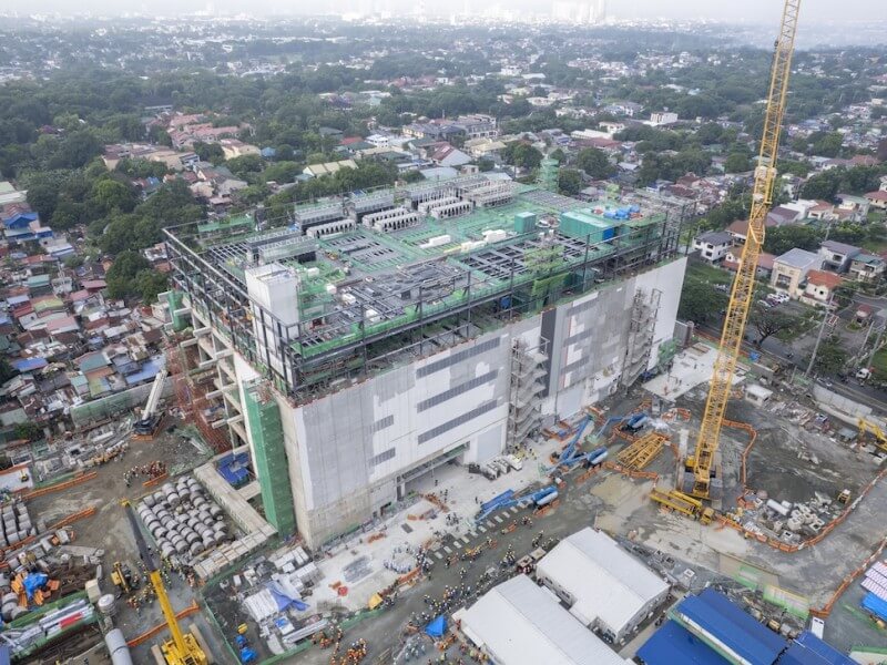 The Fairview data center campus, the largest in the Philippines, is set to deliver its first 12 megawatts of capacity this year. It plans to ramp up to 124 MW in the coming years./Photo from STT GDC PH 
