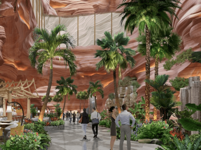 Artist’s perspective of the café and bistro area at the expanded Hann Casino Resort in Clark./Photo from ​Hann's ​website. 