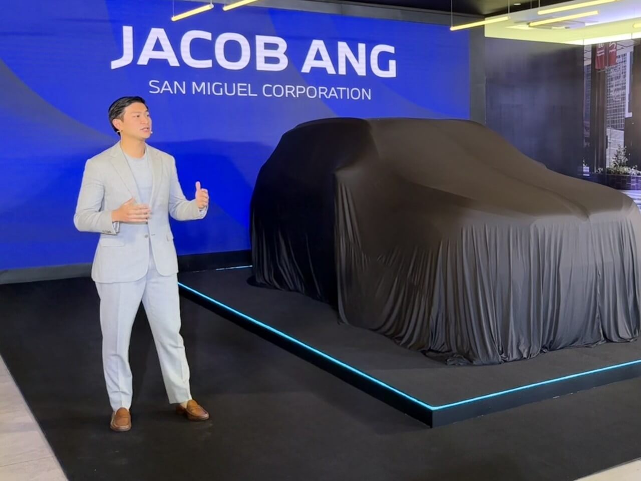 Jacob Ang during the launch of the latest BMW X3 earlier this year./Photo by Daxim L. Lucas