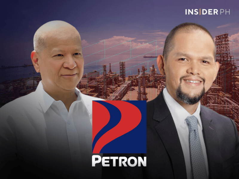 Petron chair and CEO Ramon S. Ang (left) with newly-appointed president and COO John Paul Ang.&nbsp;