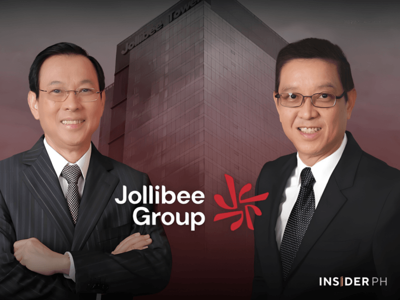 JFC chair Tony Tan Caktiong with president and CEO Ernesto Tanmantiong.&nbsp;