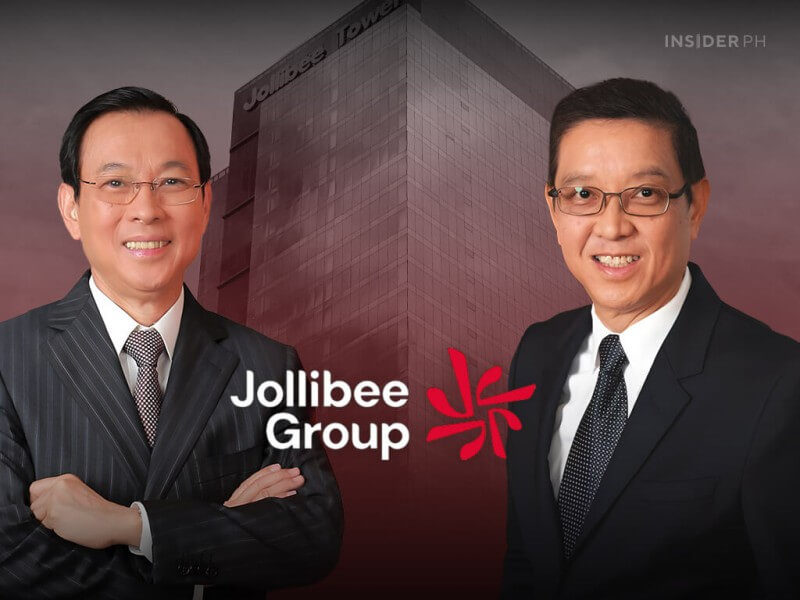 JFC chair Tony Tan Caktiong (left) with Ernesto Tanmantiong, the company's president and CEO.&nbsp;