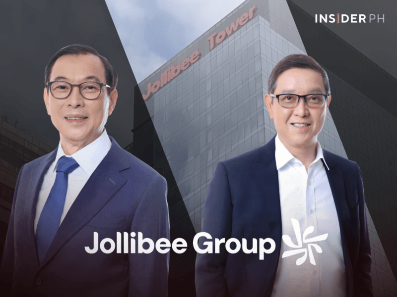 From left: Jollibee founder and chair Tony Tan Caktiong with global president and CEO Ernesto Tanmantiong. 