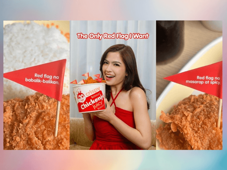 Endorser Alexa Ilacad with a bucket of Chicken Joy.. | Contributed photo