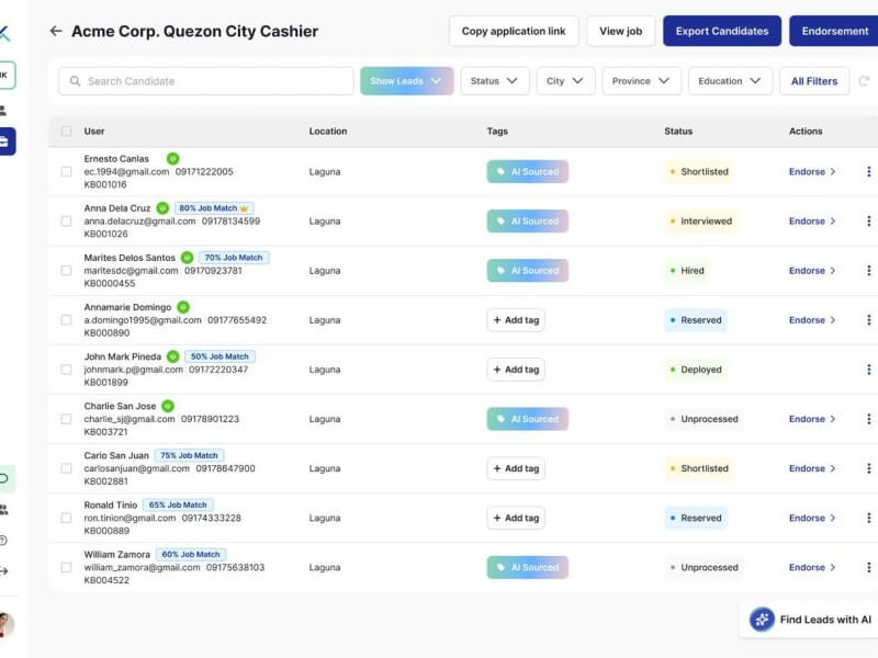 KonekBuhay showcases its AI-powered recruitment platform, designed to help recruiters streamline blue-collar hiring, reduce manual screening, and connect workers to job opportunities faster across the Philippines. | Contributed photo