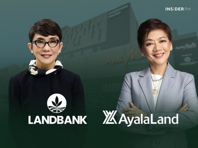 LandBank president and CEO Lynette V. Ortiz (left) and Ayala Land president and CEO Anna Ma. Margarita B. &ldquo;Meean&rdquo; Dy.