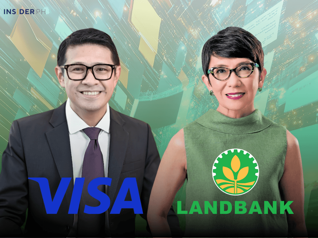 Visa Philippines country manager Jeffrey Navarro and LANDBANK president and chief executive officer Lynette V. Ortiz