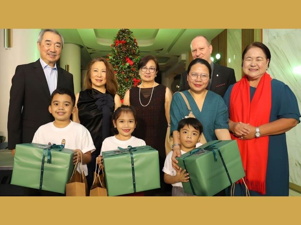 From left: Hans Sy, chair of SM Prime Holdings Inc; Elizabeth Sy, president of SM Hotels and Conventions Corp.; Peggy Angeles, executive vice president of SM Hotels and Conventions Corp.; Nils Rothbarth, Lanson Place general manager, and Wilma Estaura, Lanson Place director of people and culture with the students from The Philippine School for the Deaf.  | Contributed photo