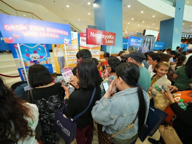 Participants visit the Lazada booth during an MSME-focused event, where the eCommerce platform showcased digital commerce opportunities and seller enablement programs. | Contributed photo