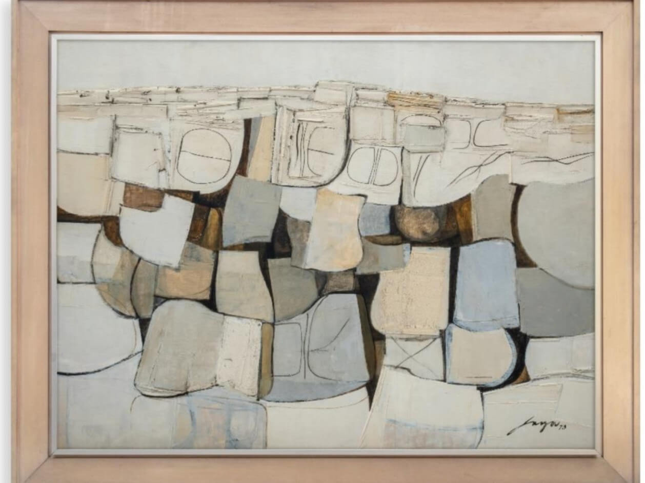 'Morning Mist, Hangchow' by Jose Joya, 1973, oil on wood panel