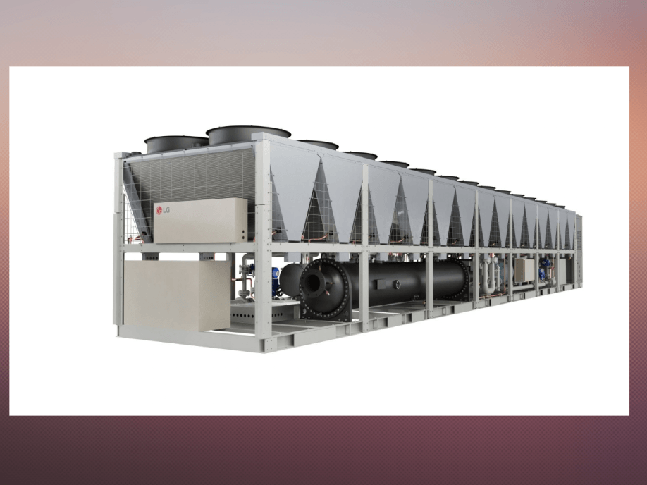 LG air-cooled magnetic bearing centrifugal chiller, designed to support the high-efficiency cooling requirements of AI data centers. | Contributed photo