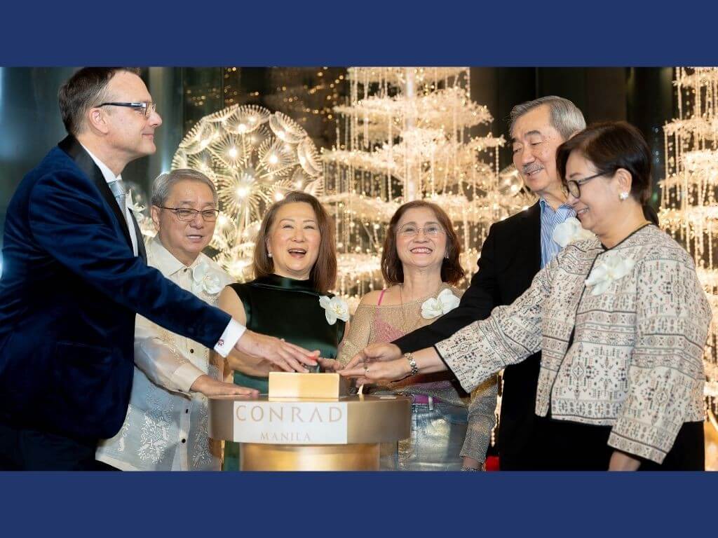 From left: Rupert Hallam (GM  of Conrad Manila), Pasay City Rep. Antonino Calixto Rubiano, Elizabeth Sy (president - SM Hotels and Conventions Corp.), Pasay City Mayor  Imelda Calixto Rubiano, Hans T. Sy (chair of the executive committee, and SM Prime Holdings), Peggy Angeles (EVP - SM Hotels and Conventions Corp.) | Contributed photo