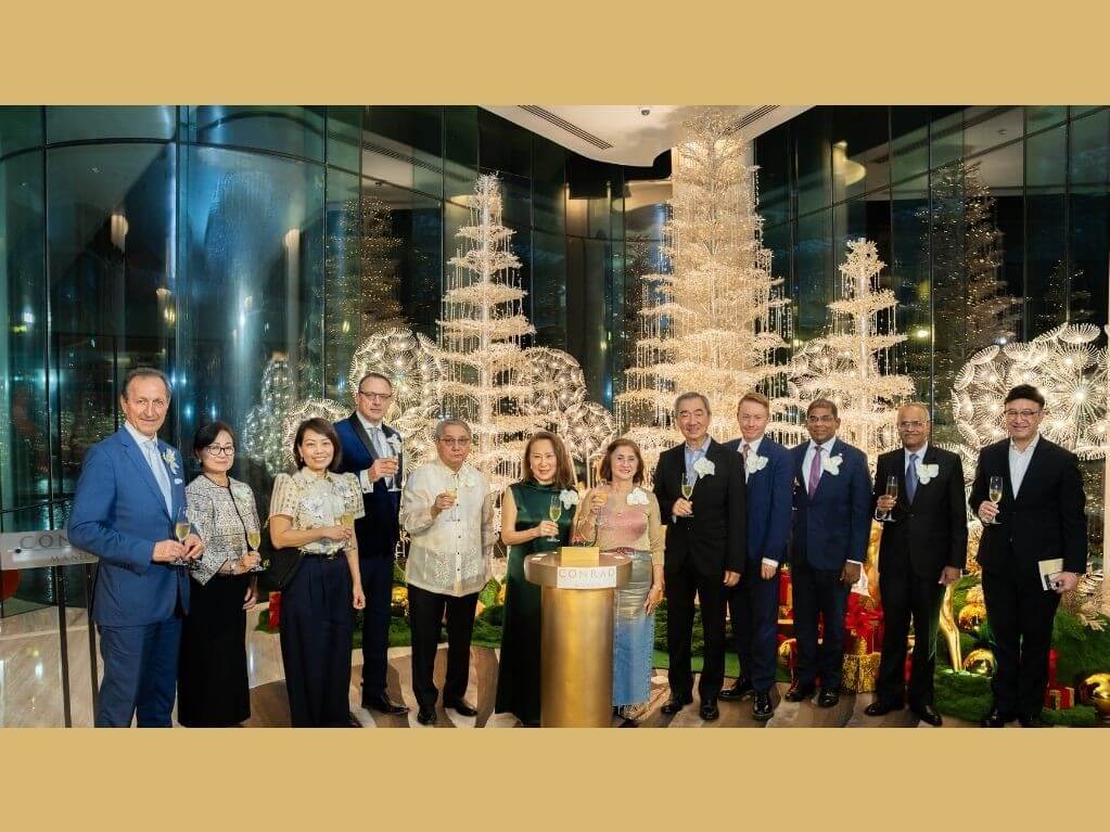 From left: Austrian Ambassador Johann Brieger, Peggy Angeles (EVP-SM Hotels and Conventions Corp., Singaporean Ambassador to the Philippines Constance See,  Conrad Manila GM Rupert Hallam, Pasay City Rep. Antonino Calixto Rubiano, Elizabeth Sy (president - SMHCC), Pasay City Mayor Imelda Calixto Rubiano, Hans T. Sy (chair of the executive committee, SM Prime Holdings), Australian Ambassador Marc Innes-Brown PSM, Malaysian Ambassador Dato Abdul Malik Melvin Castelino, Indian Ambassador to the Philippines Harsh Kumar Jain, and  Rangsant Srimangkorn, minister and deputy chief of mission, Embassy of Thailand. | Contributed photo