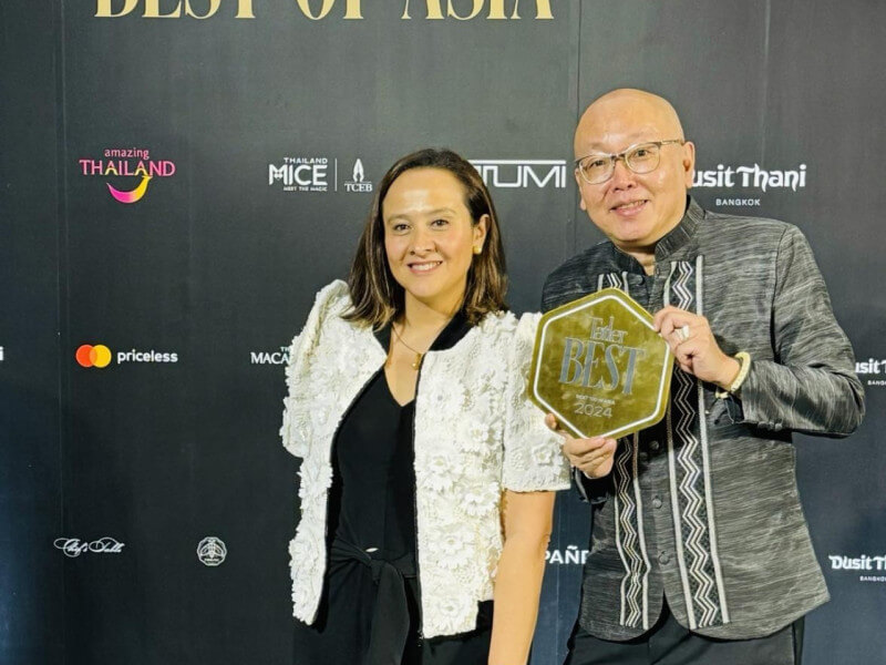 Hasegawa with LIT Manila partner Katrina Kuhn-Alcantara accepted the award in Bangkok, Thailand./Contributed photo 
