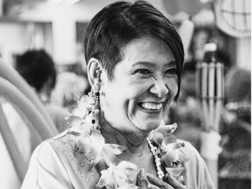 A beaming Barbara, happy and content. (Photo courtesy of Sunshine Place Recreation Center)