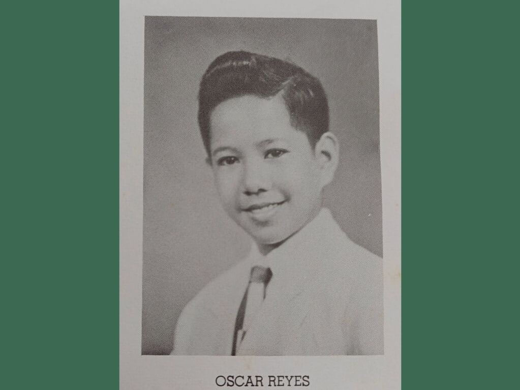 Oscar S. Reyes in high school. | Source: Ateneo de Manila University archives.