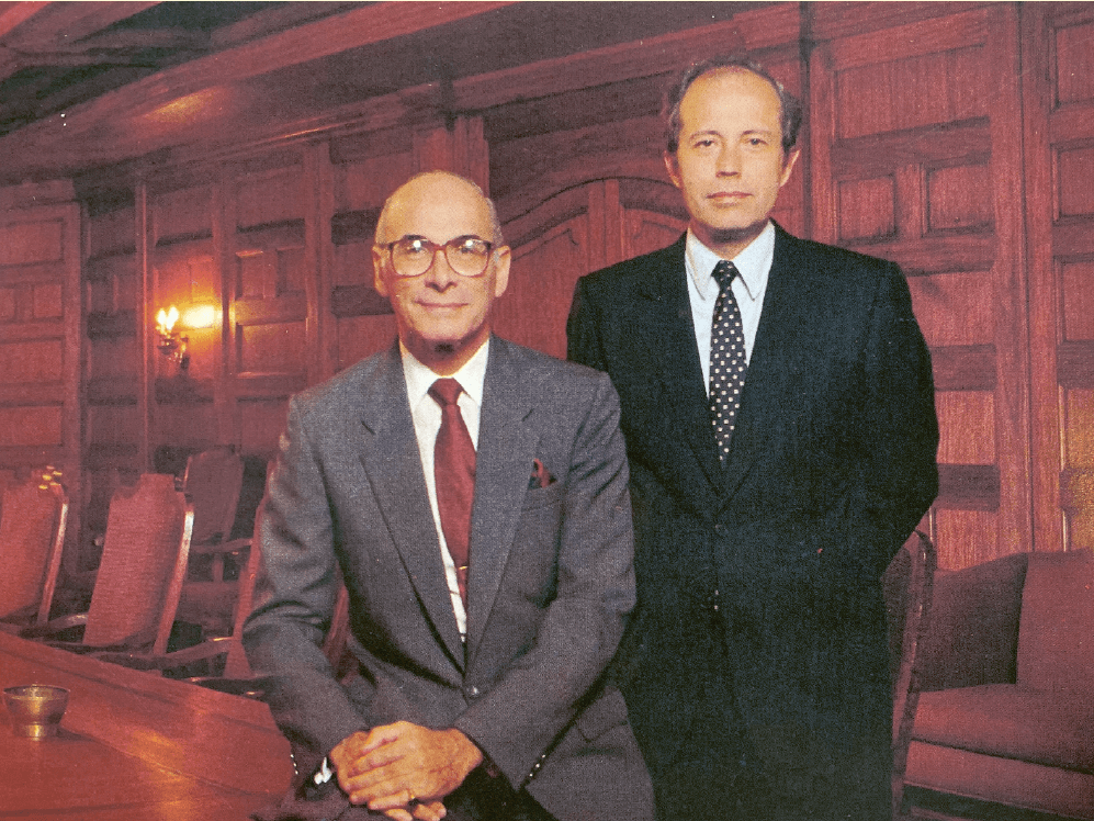 Xavier P. Loinaz with Don Jaime Zobel de Ayala | From BPI