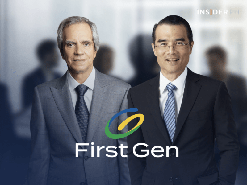 Tycoon Enrique Razon Jr. with First Gen CEO Federico Lopez.&nbsp;