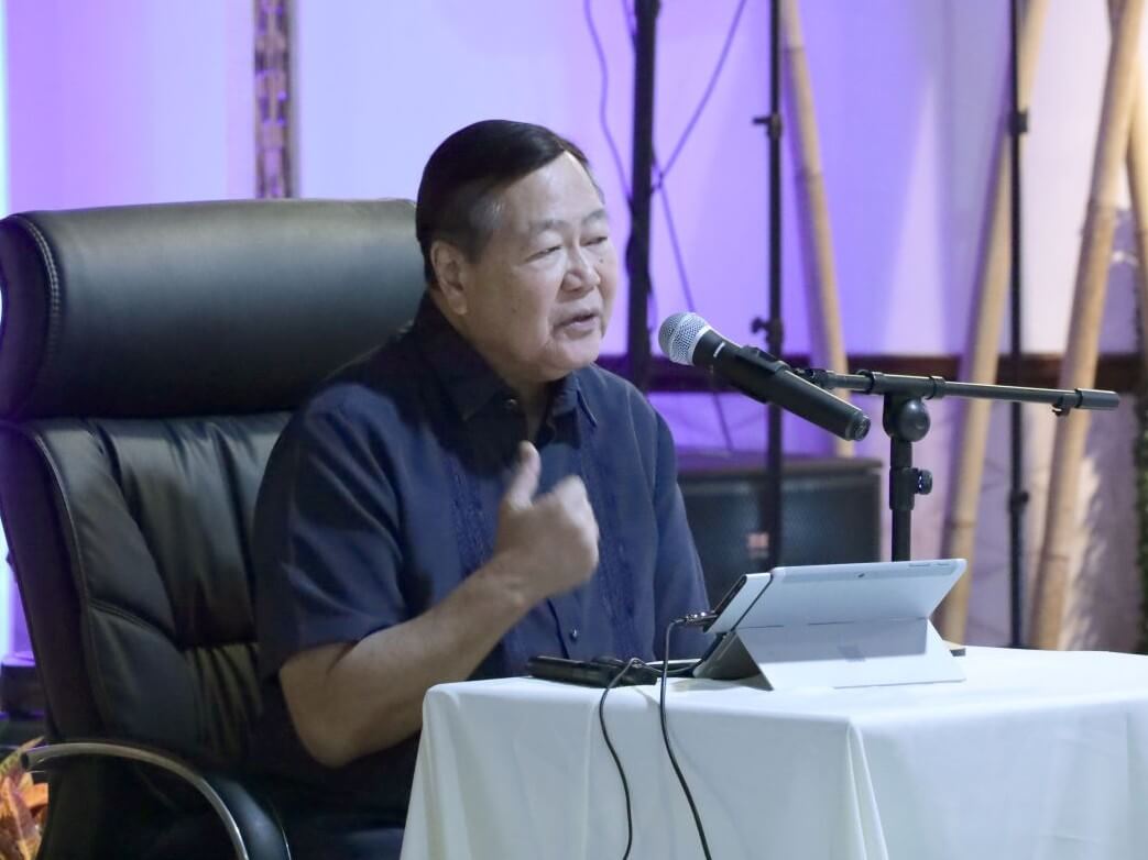 Senior Supreme Court Justice Antonio Carpio presents historical and legal evidence affirming the Philippine ownership of the key islands and reefs in the West Philippine Sea./ Contributed photo