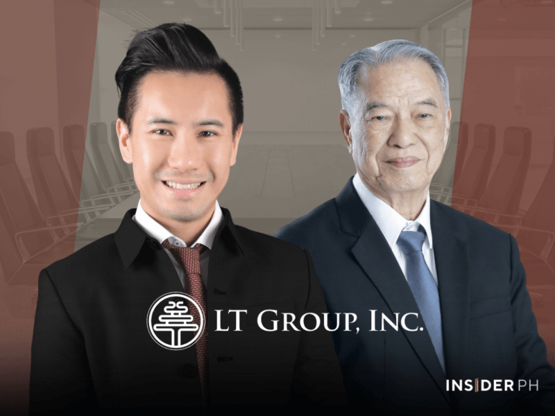LT Group president and chief operating officer Lucio Tan III and LT Group chair and CEO Lucio Tan.&nbsp;