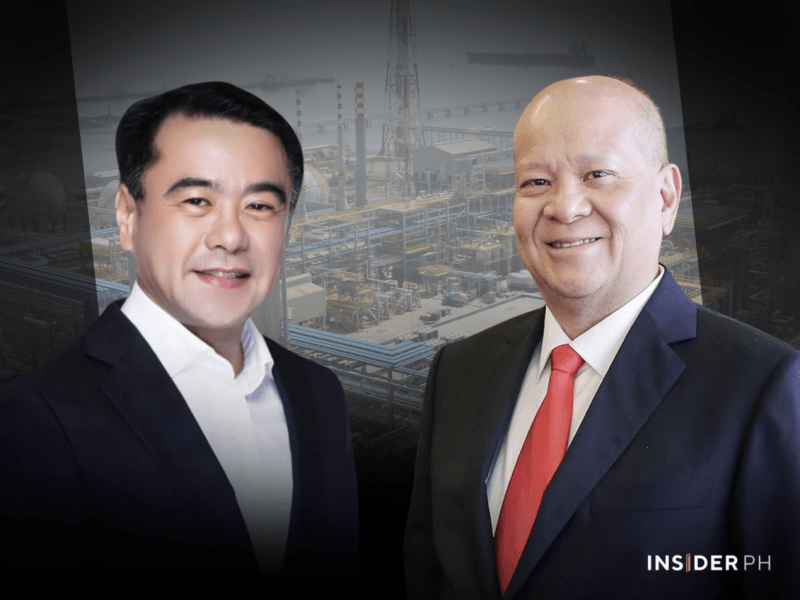 Maharlika Investment Corp. CEO Rafael Jose "Joel" Consing Jr. with San ​Miguel Corp. chair and CEO Ramon S. Ang.&nbsp;