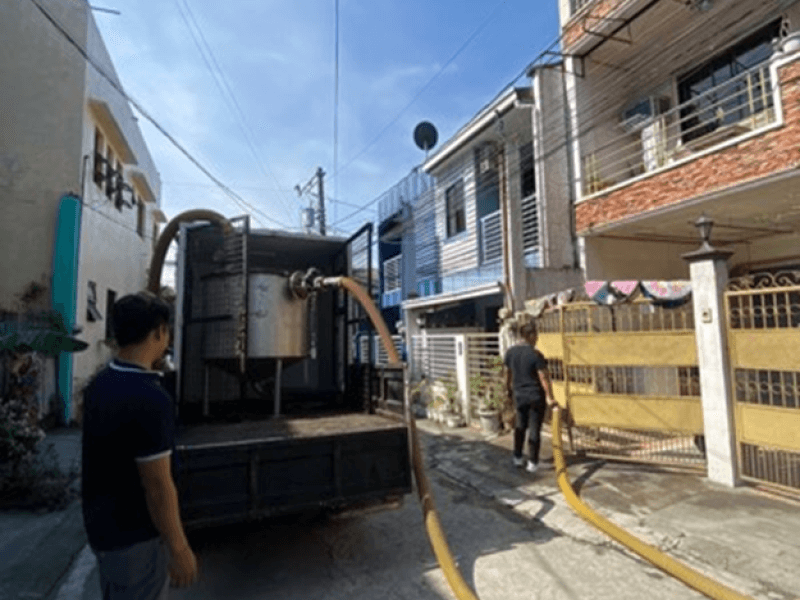 Manila Water’s first-ever utility model patented portable desludger is being deployed in various barangays where accessibility challenges hinder Manila Water's ability to perform desludging services./ Contributed photo