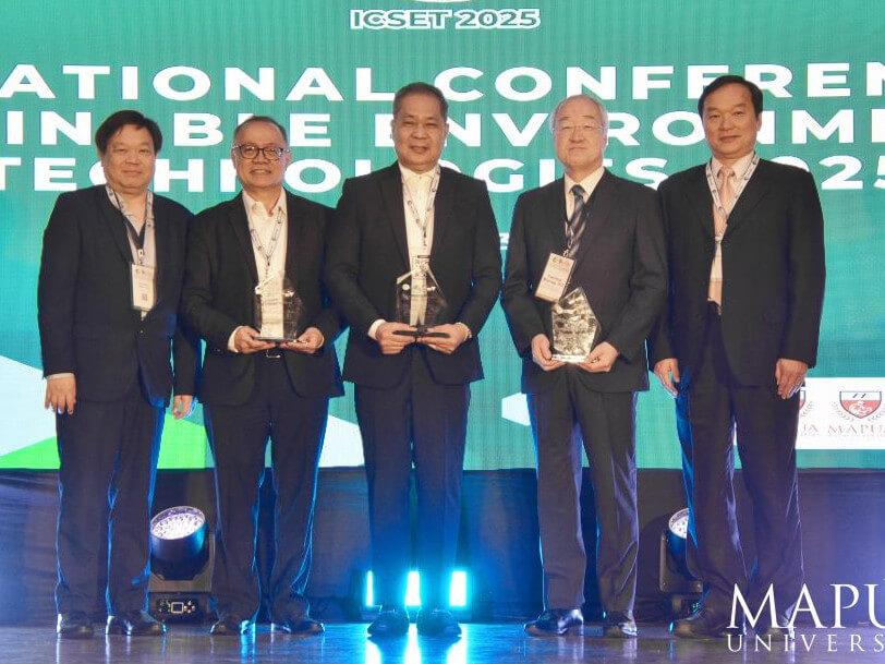 ICSET 2025 committee members pose for a photo during the awarding ceremony at the Manila Hotel./ Contributed photo