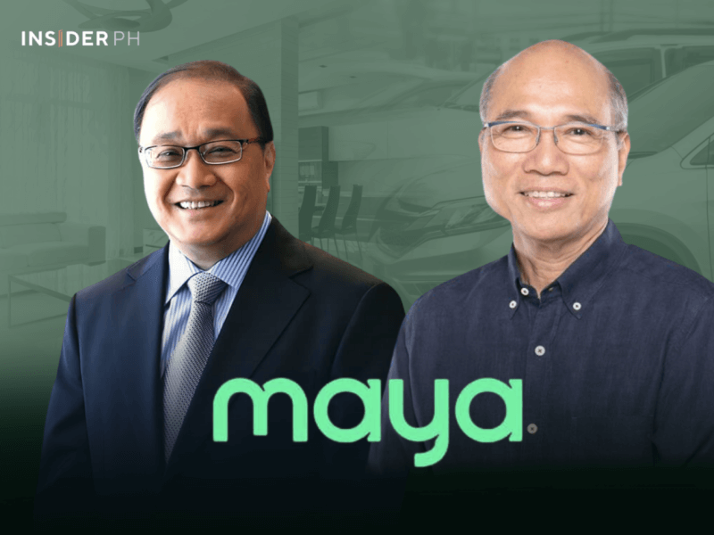 PLDT chair and CEO Manuel V. Pangilinan with Maya founder Orlando Vea, as the fintech firm maps out its next growth phase focused on deeper lending and new consumer products.